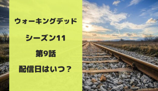 《ウォーキングデッド11》第9話はいつから？最終シーズンの配信日を紹介！無料で見る方法の有無についても